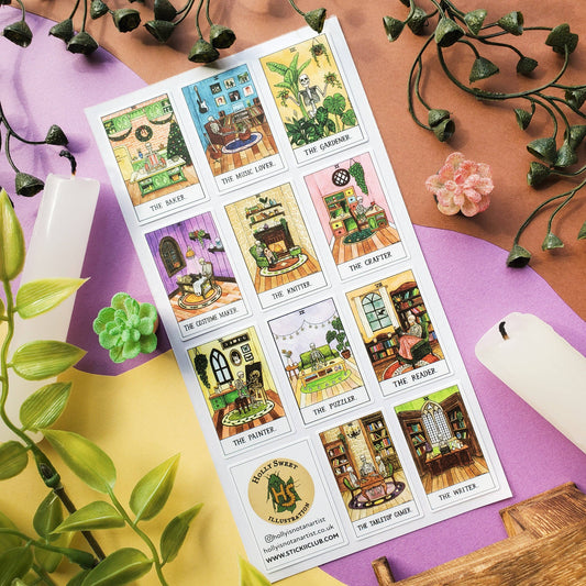The Hobby Deck Sticker Sheet