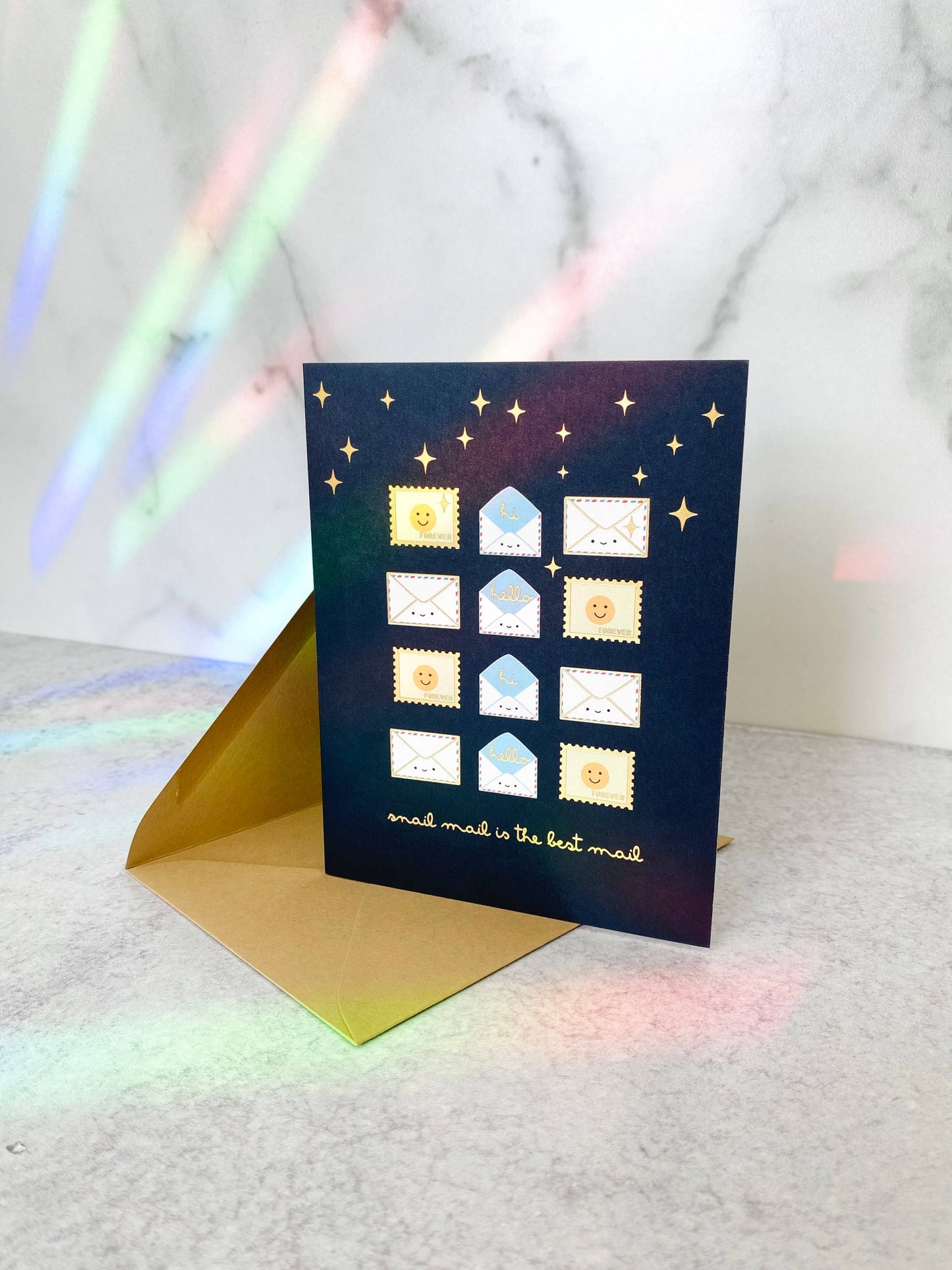 Snail Mail is the Best Mail Gold Foil Card