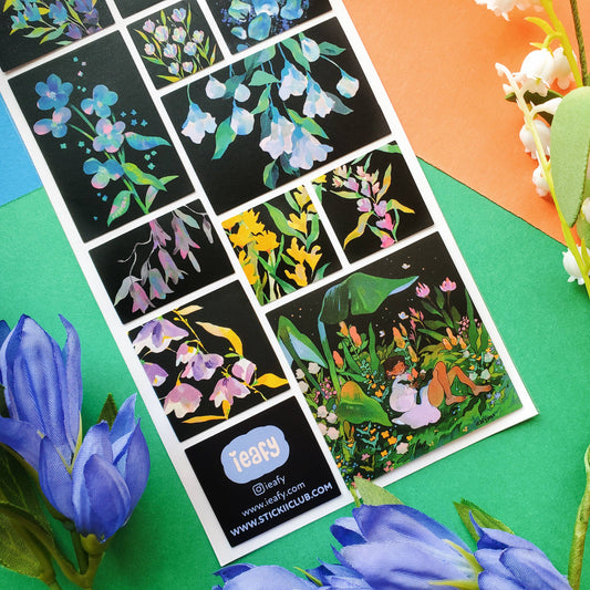 Dreamy Night Garden Sticker Sheet