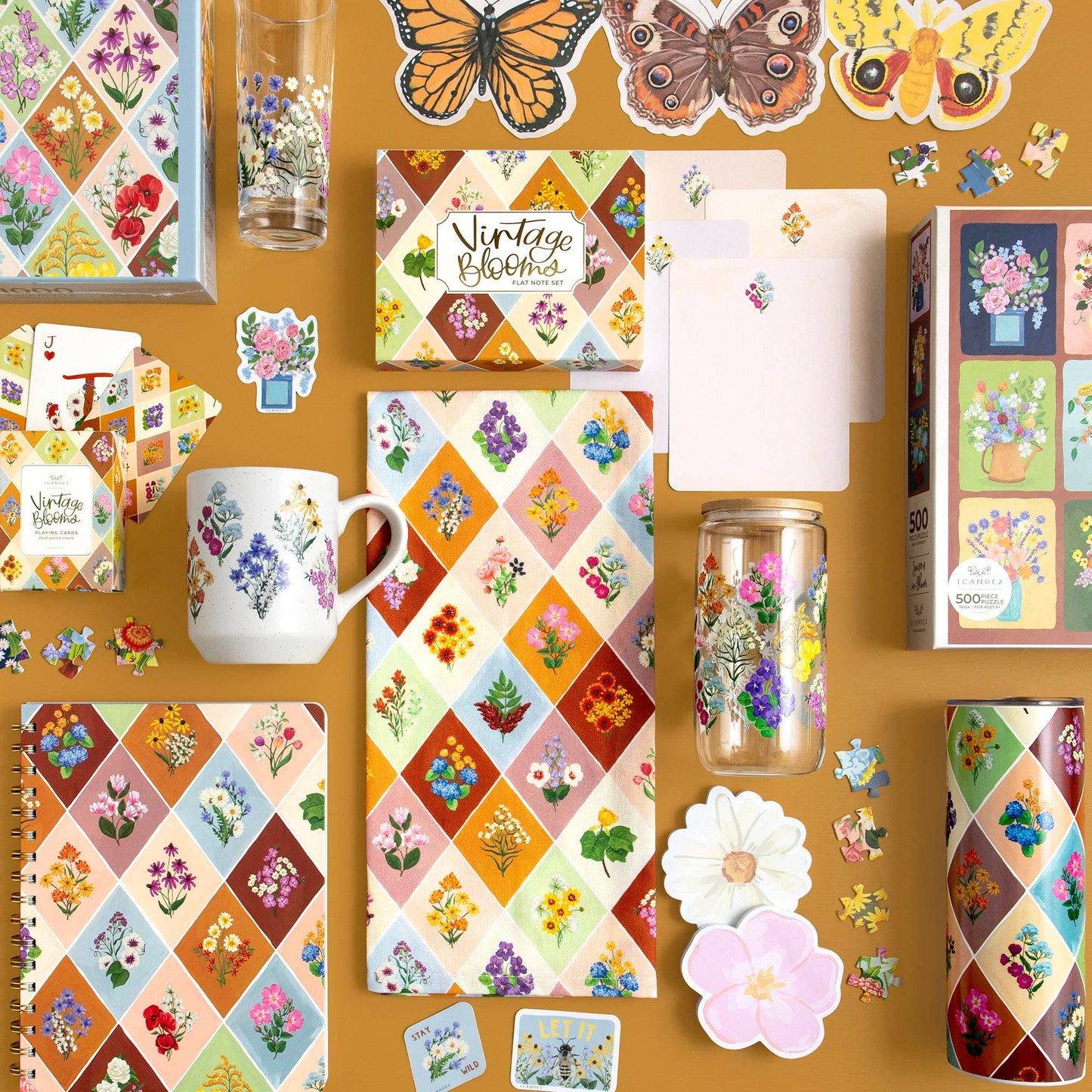 Stay Wild Vintage Blooms Floral Decal Sticker