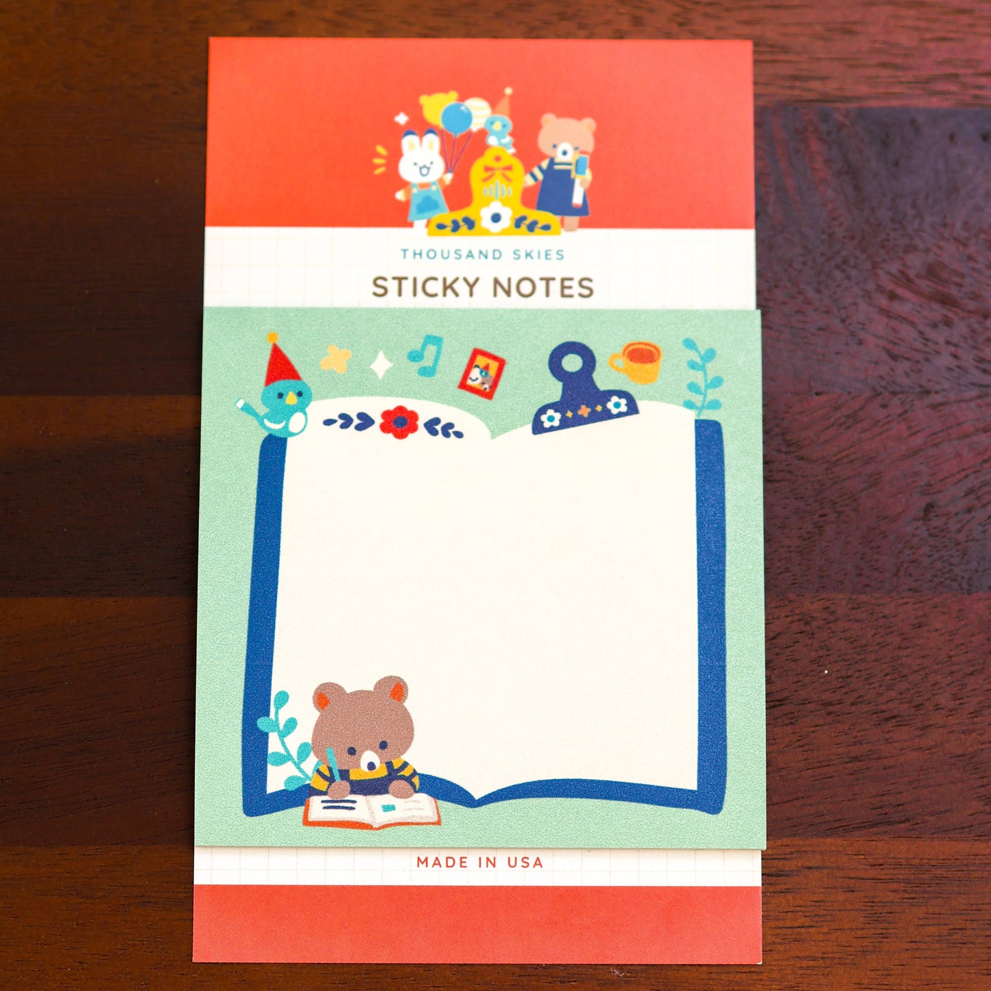Journaling Bear Sticky Notes