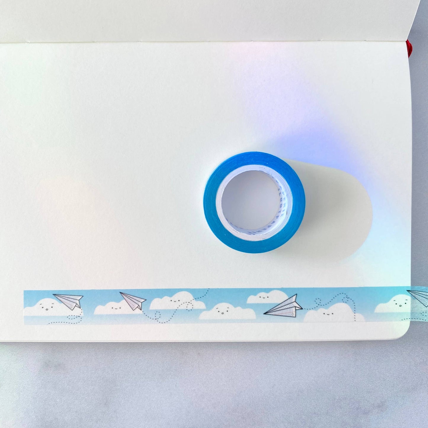 Paper Airplanes in Blue Skies Clouds Washi Tape