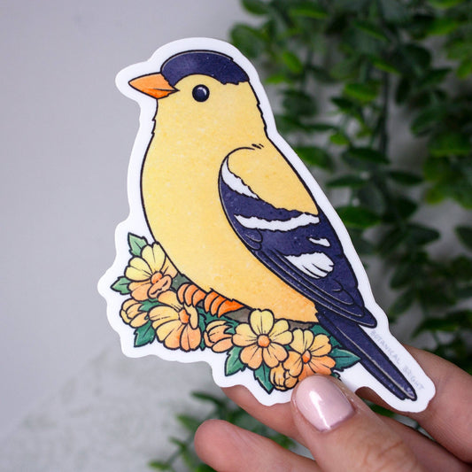 Goldfinch Bird Waterproof Vinyl Sticker