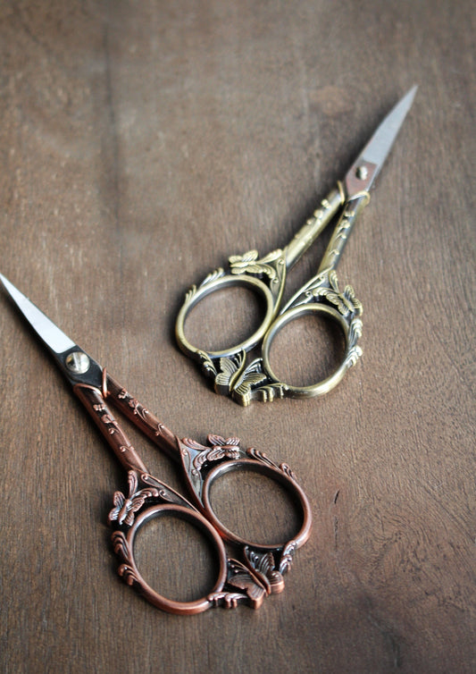 Butterfly Scissors: Antique Gold