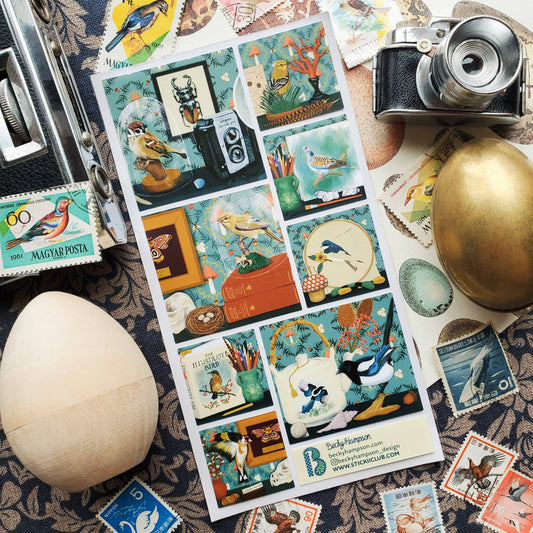 Feathered Finds Sticker Sheet