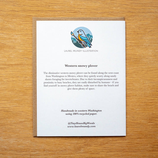 Western Snowy Plover Greeting Card