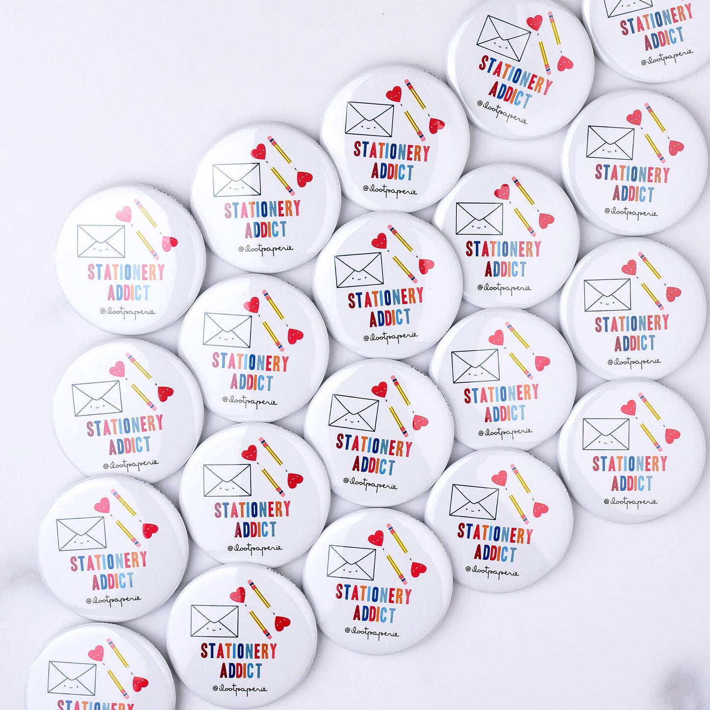 Stationery Addict Big Button