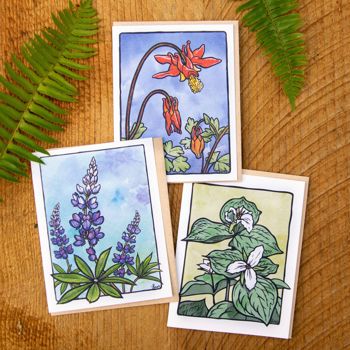 Lupine Wildflower Greeting Card