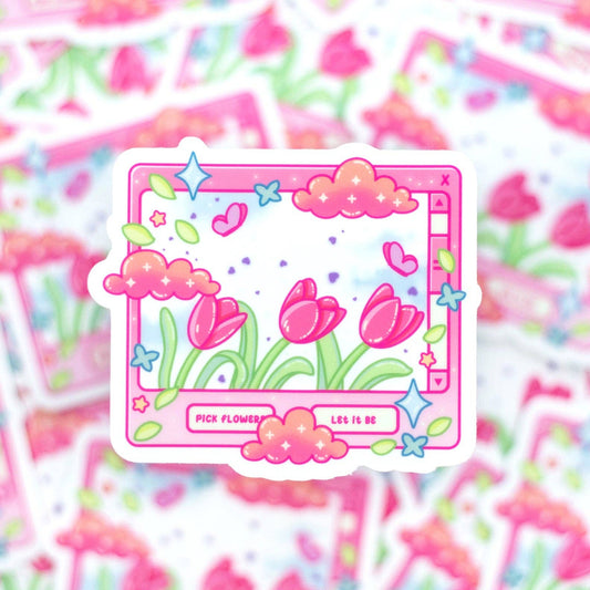 Tulip Dreams Clear Sticker
