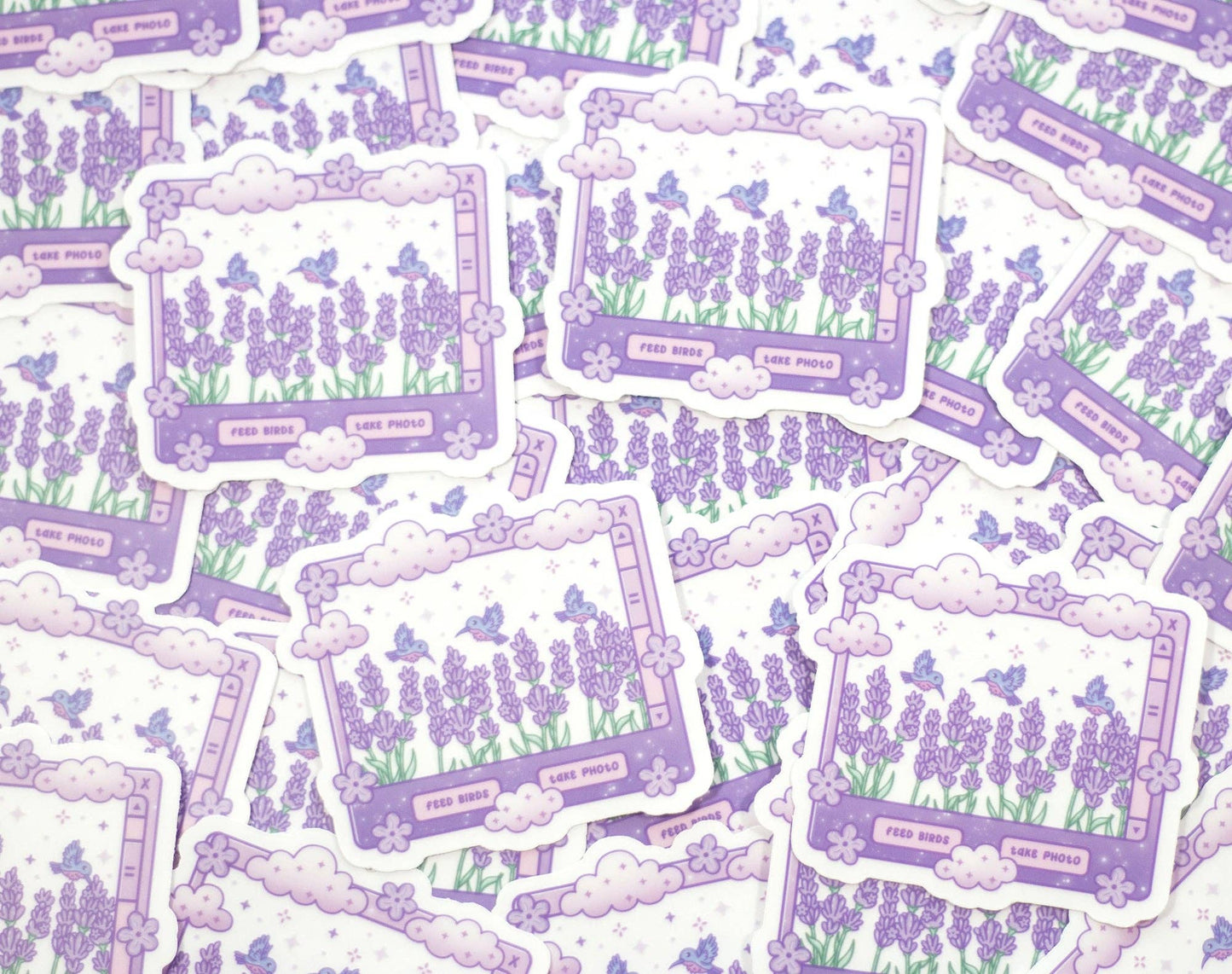 Lavender Dreams Clear Vinyl Decal Sticker
