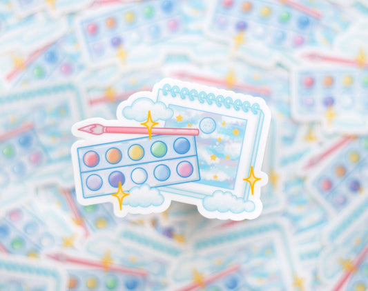 Artsy Sketchbook Vinyl Decal Sticker