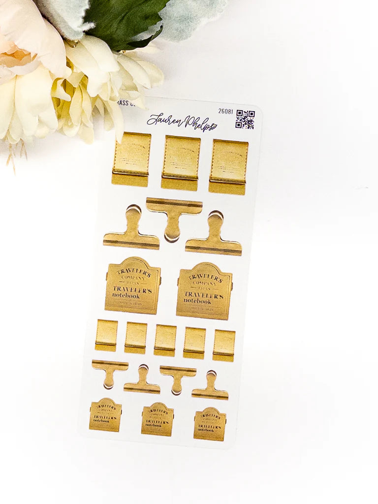 Brass Clips Deco Sheet by Lauren Phelps Designs