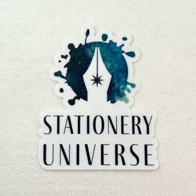 Stationery Universe logo sticker