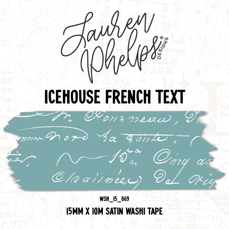Icheouse French Text Washi by Lauren Phelps Design
