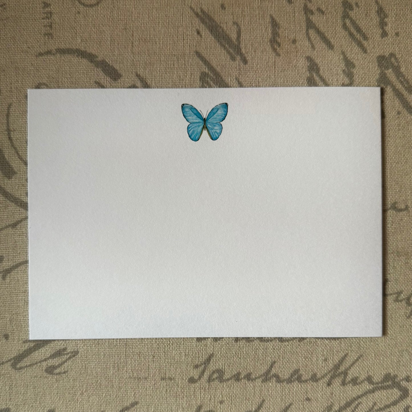Morpho flat notecard