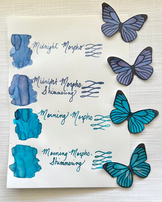 Morpho Collection - fountain pen ink, multiple colors