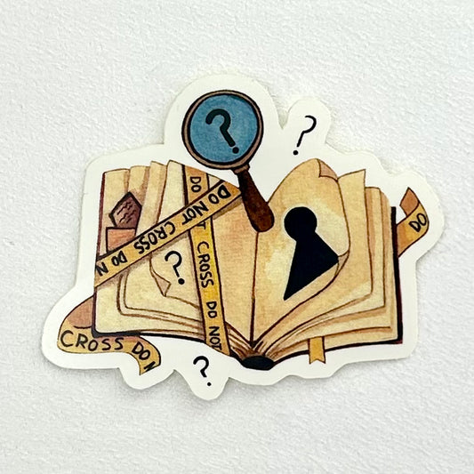 Mystery Book sticker