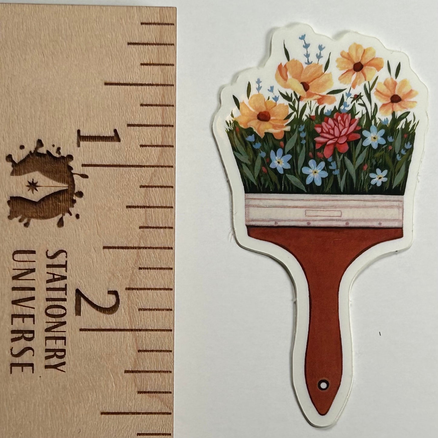 Floral Paintbush sticker