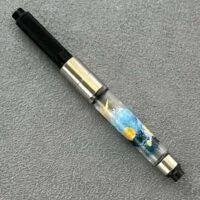 Standard fountain pen converter with painted galaxies