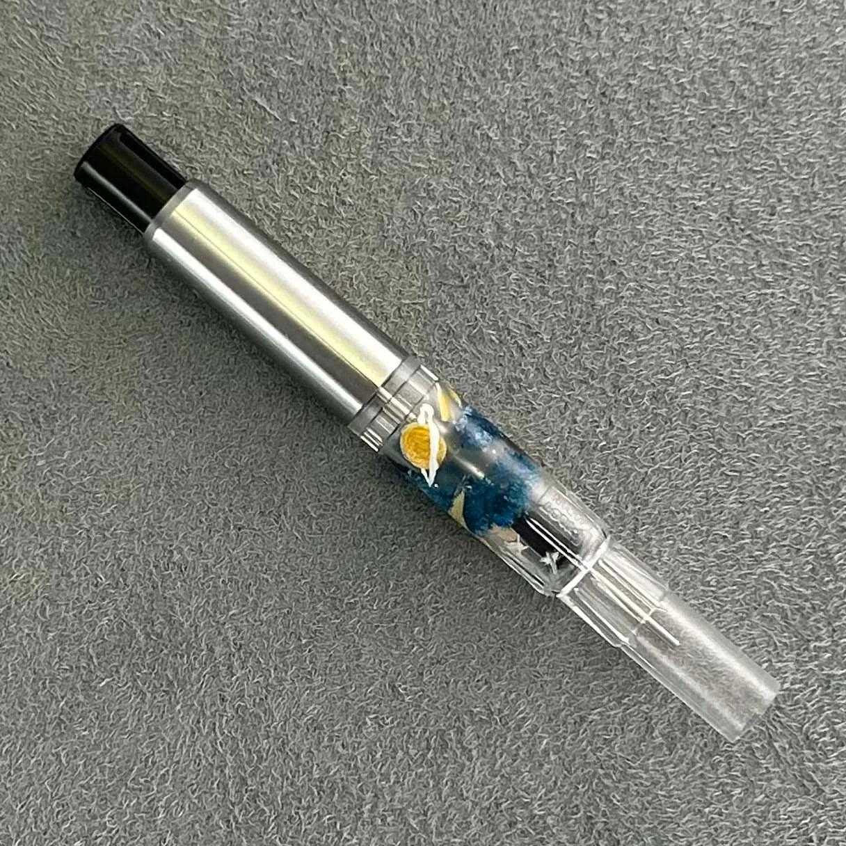 Pilot fountain pen converter with painted galaxies
