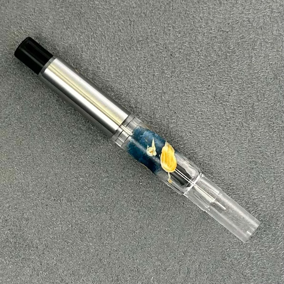 Pilot fountain pen converter with painted galaxies