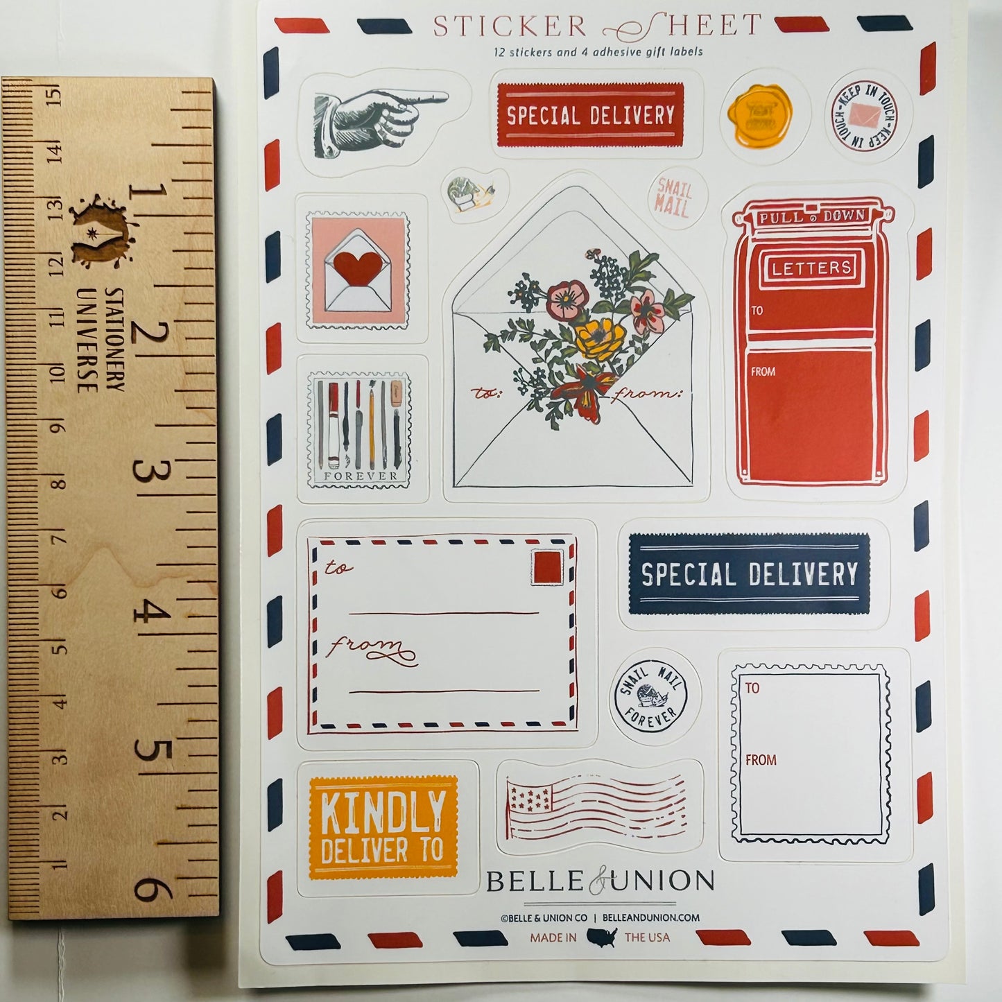 Snail Mail Forever sticker sheet