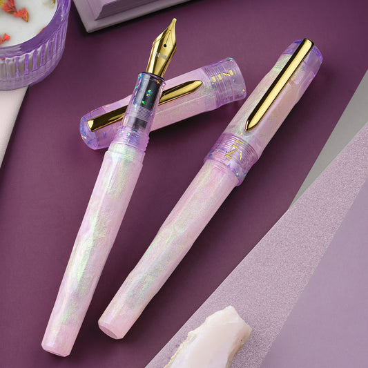 Pink Opal Talisman Fountain Pen - Benu Limited Edition