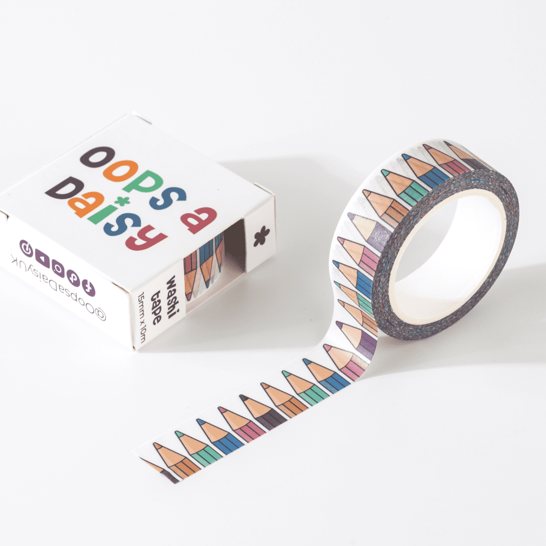 Pencil Tips washi tape (vertical pencils)