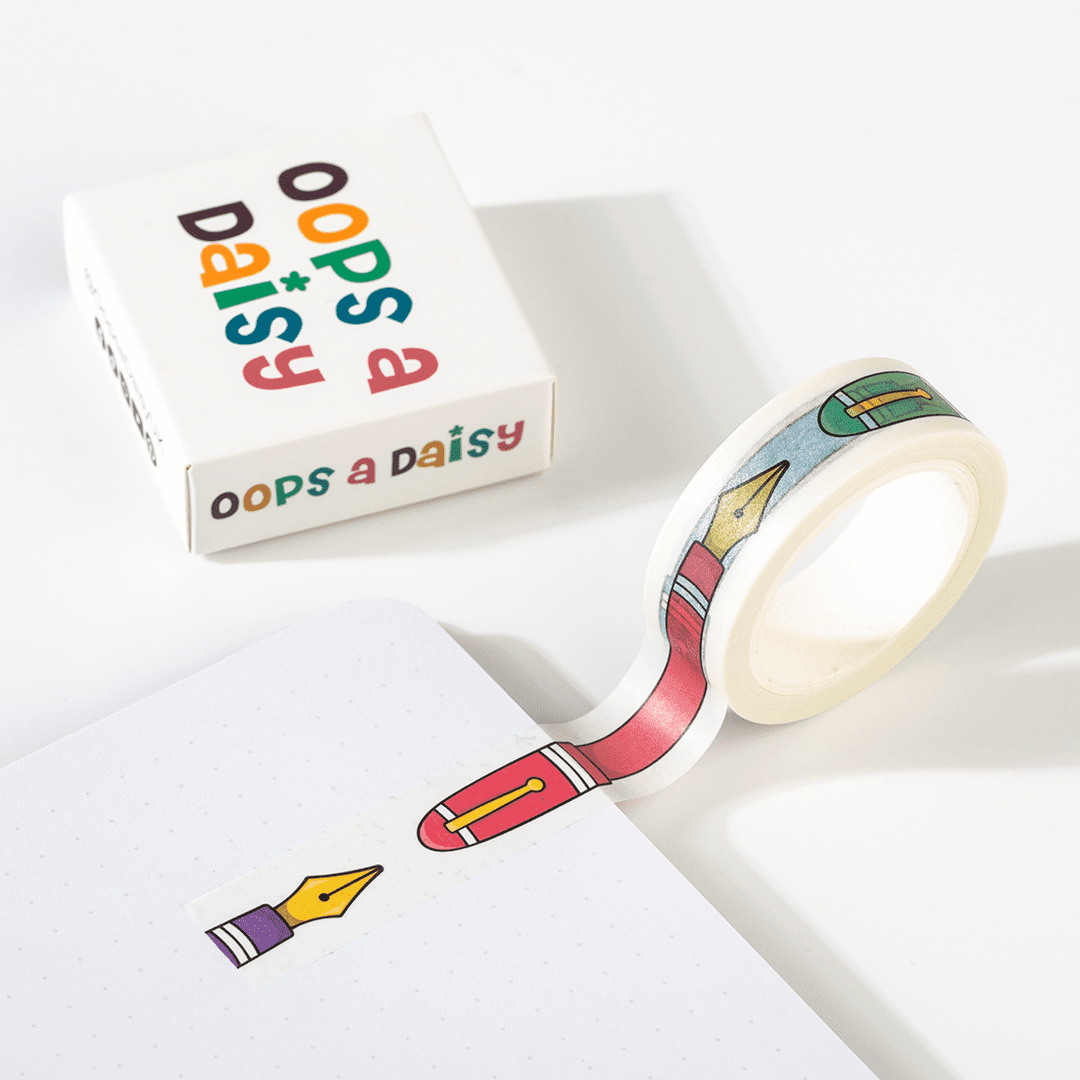 Fountain Pens - Rainbow washi tape