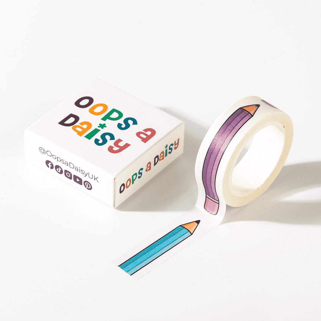 Rainbow Pencils washi tape (horizontal)