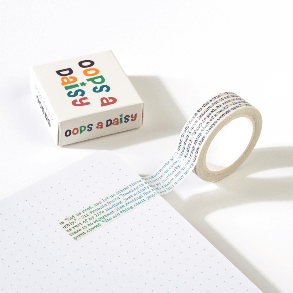 Bookish Words washi tape