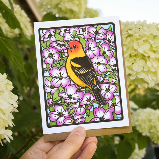 Western Tanager Greeting Card