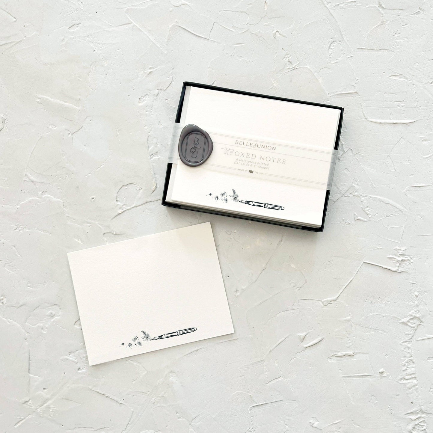 Flourish Fountain Pen Boxed Notes (Set of 6)