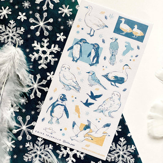 Birds of Winter Sticker Sheet