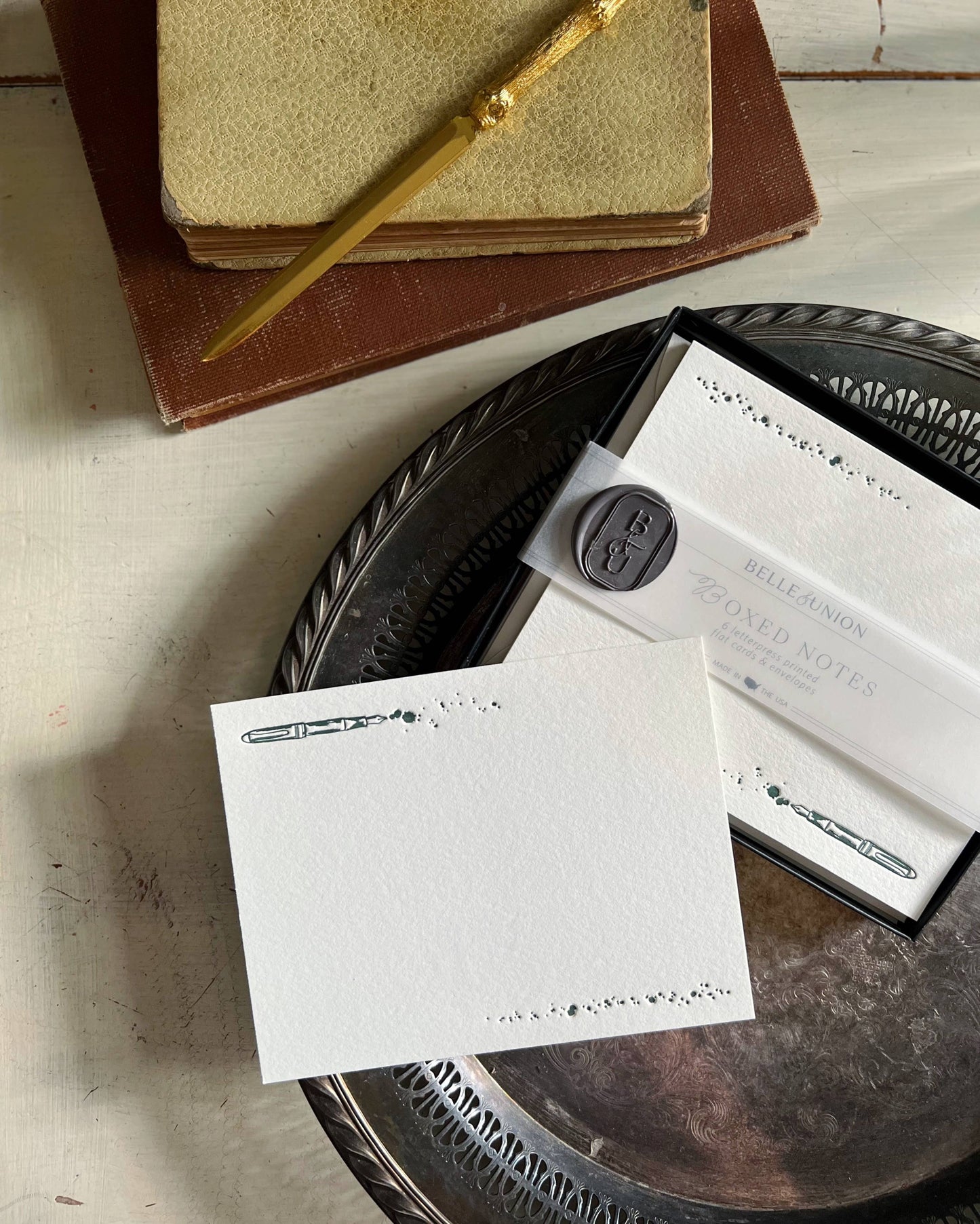 Fountain Pen Boxed Notes (Set of 6 cards)