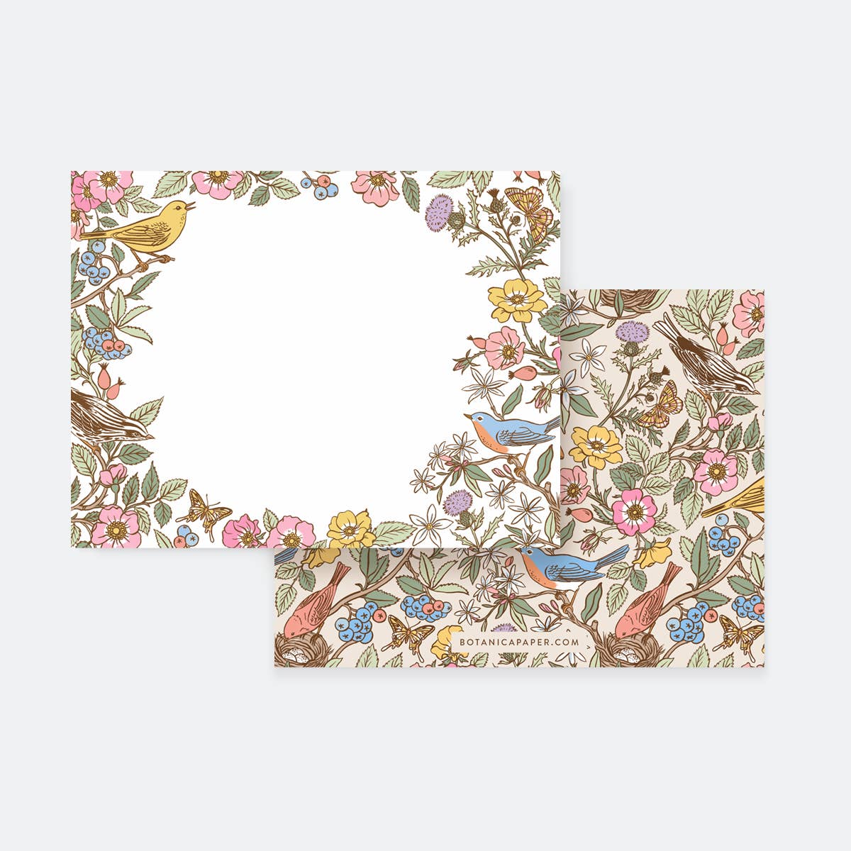 Songbirds Notecards, set of 4