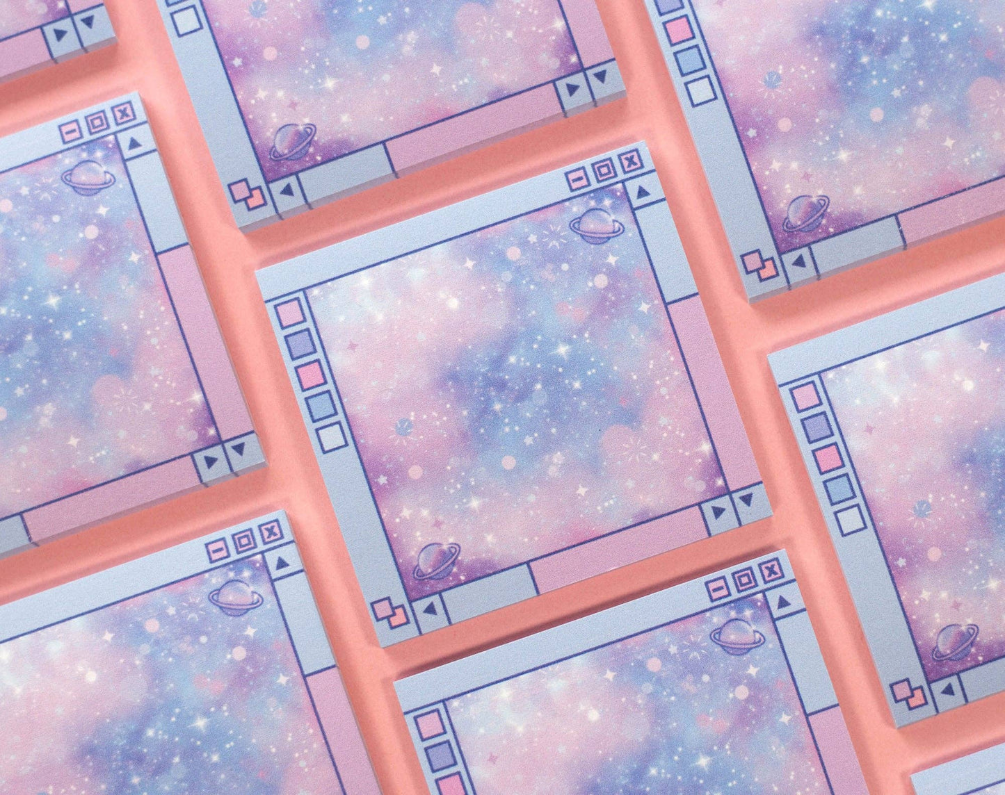 Galaxy Window Sticky Notes