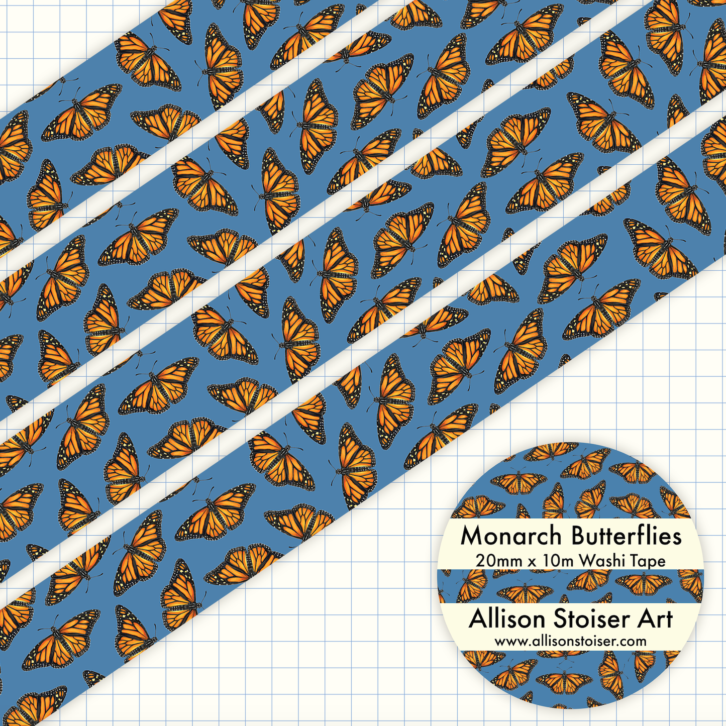 Monarch Butterflies Washi Tape