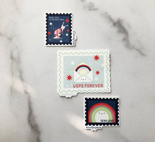 USPS Forever Stamps Love, Pack of 3 Stickers