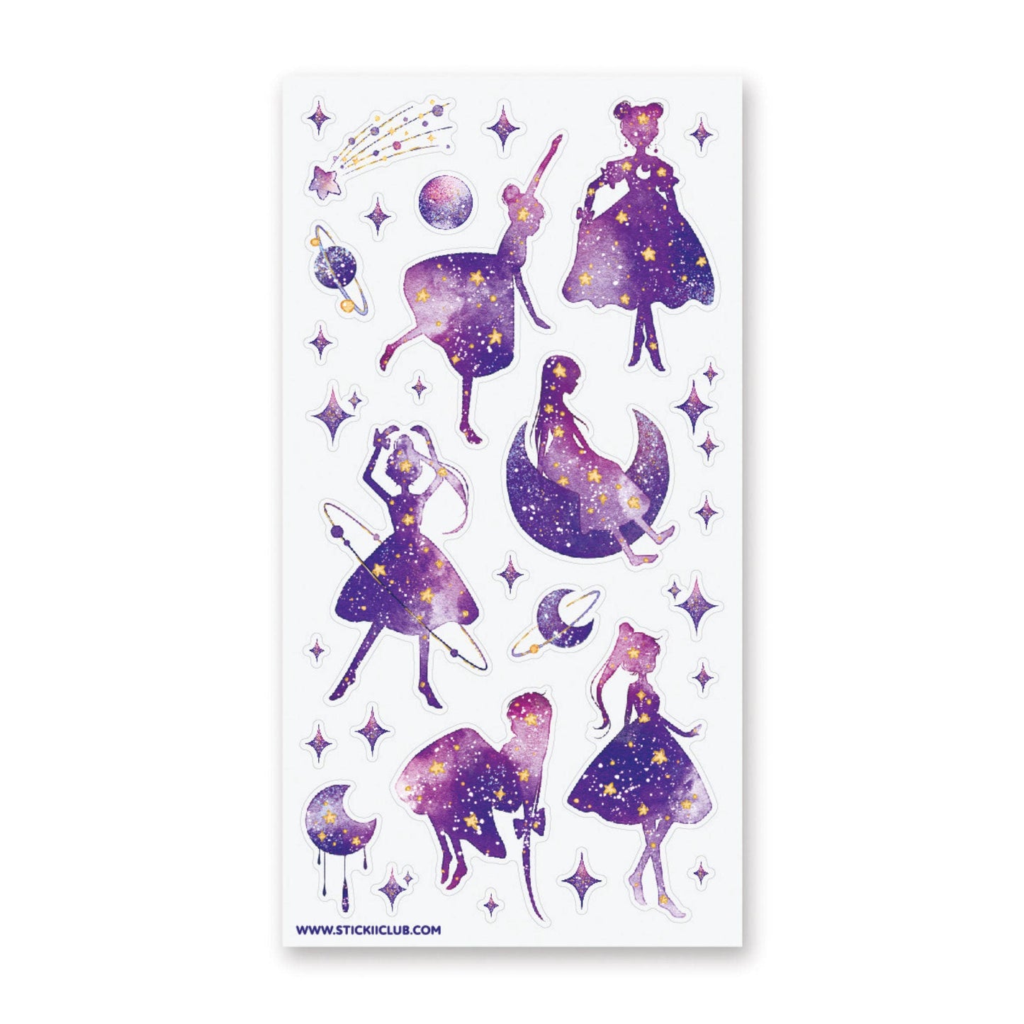 Galaxy Girl Sticker Sheet