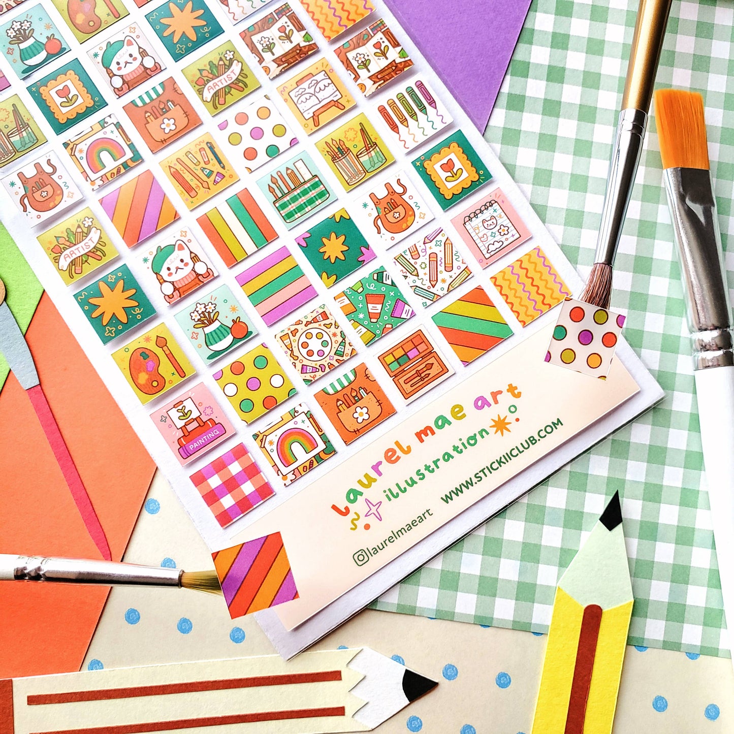 Colorful Creativity Sticker Sheet