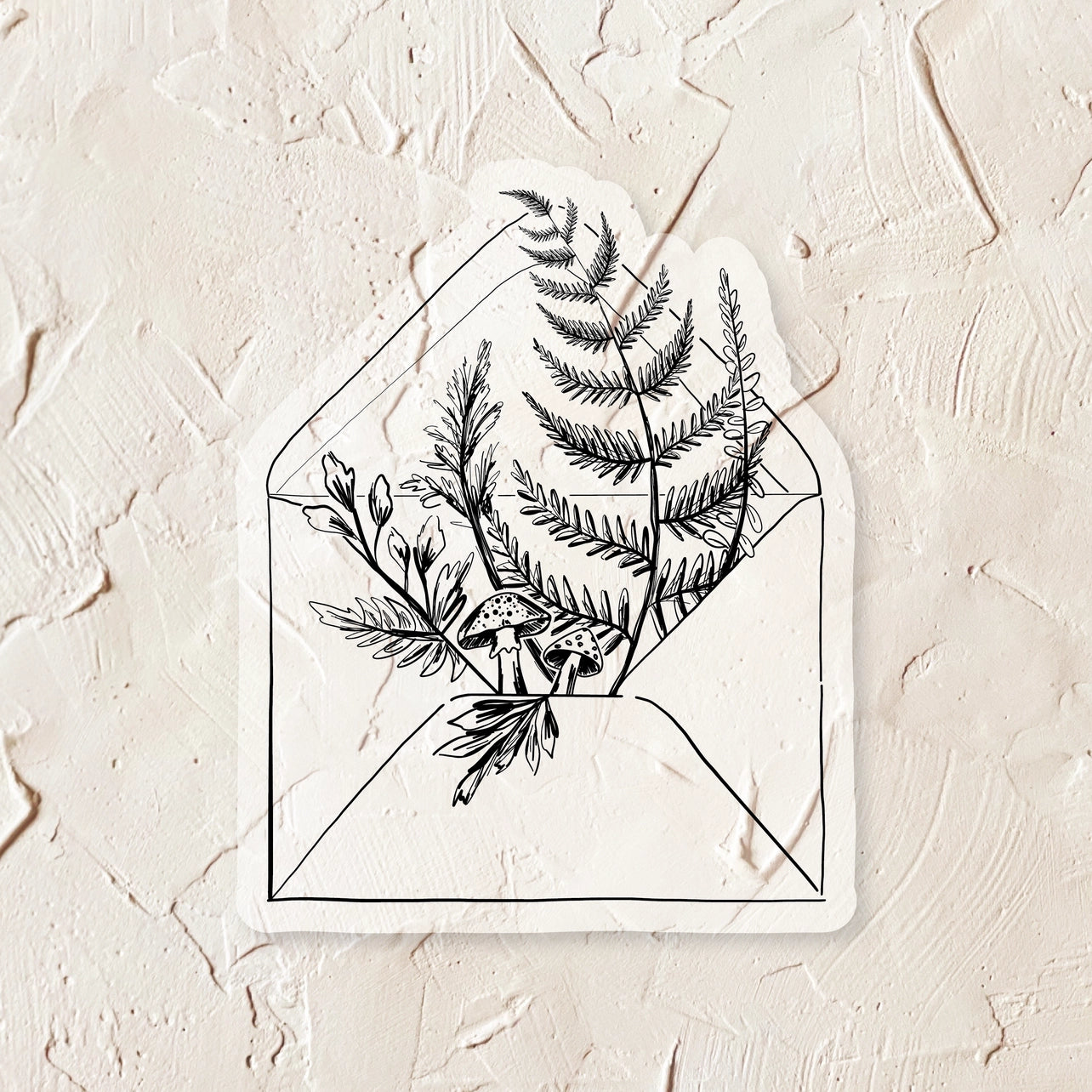 Flourish Floral Envelope Sticker