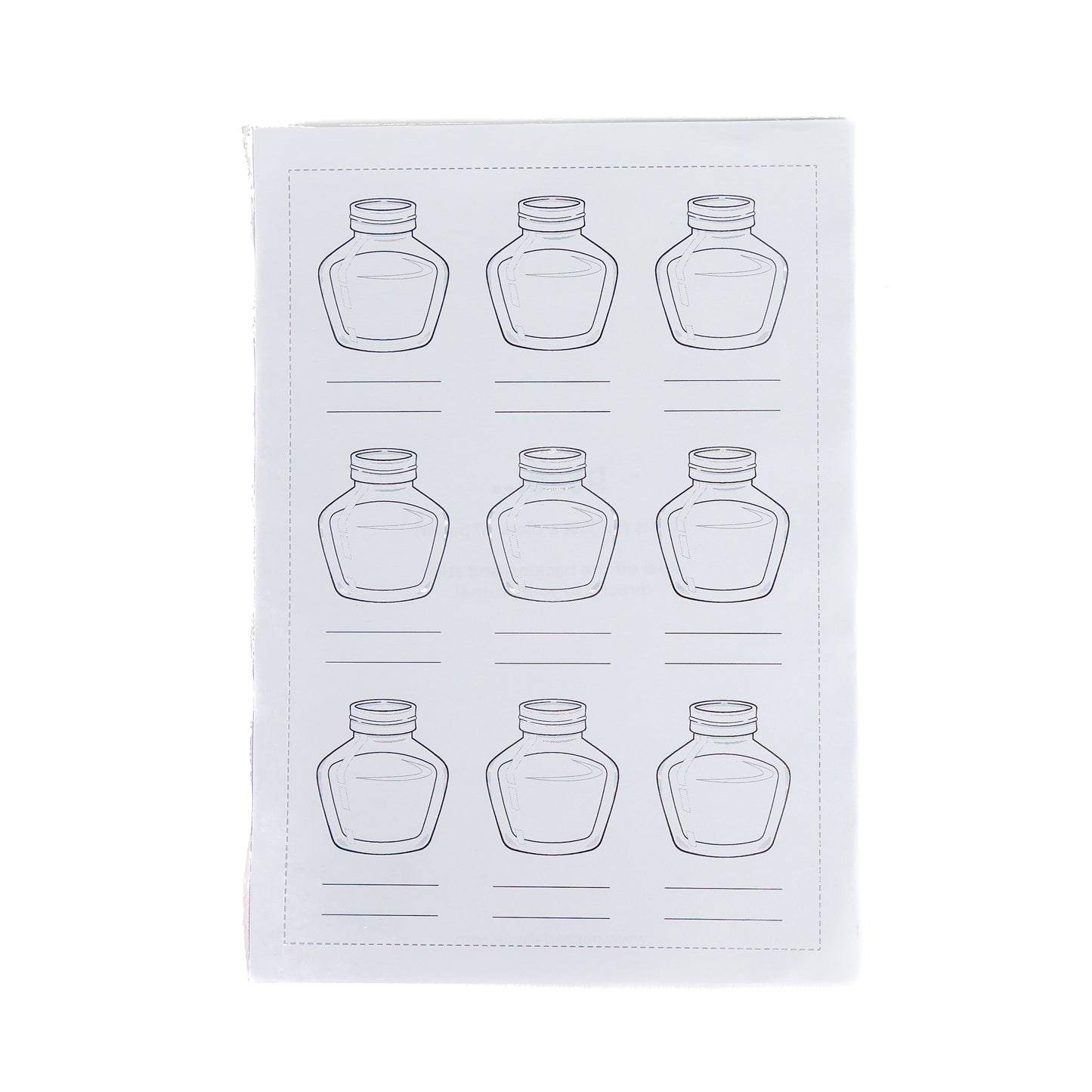 Ink Swatch Pots: Full Page A5 Sticker Sheet by Oops a Daisy x Stationery Universe