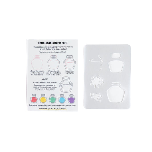 Ink Pot Swatch Pocket Stencil by Oops a Daisy