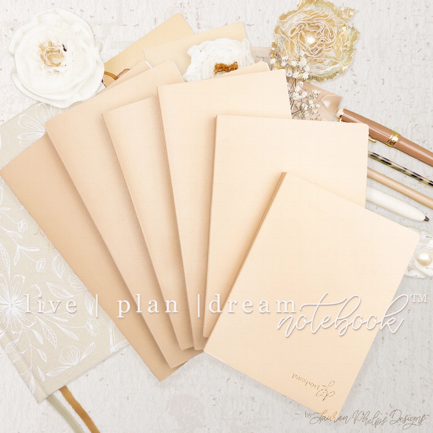 A5 Live | Plan | Dream® Notebook - Tomoe River Paper - Lauren Phelps Design
