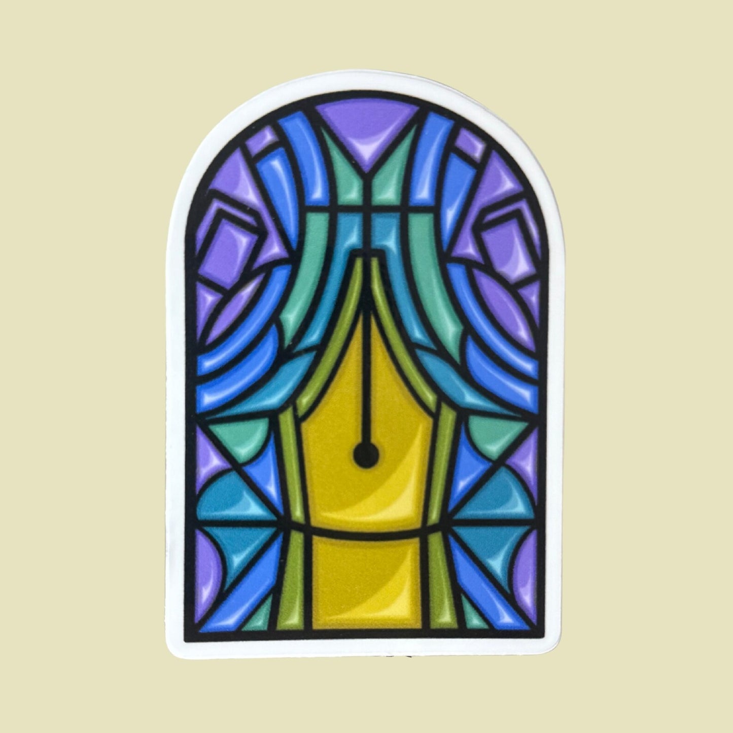 Stained Glass Nib Sticker