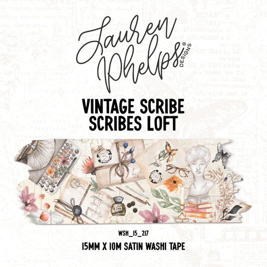 Vintage Scribe | Scribes Loft Washi - Lauren Phelps Design