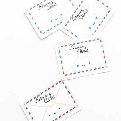 Stationery Love Sticker, Multipack of 3 Stickers: Mailbox / Envelopes