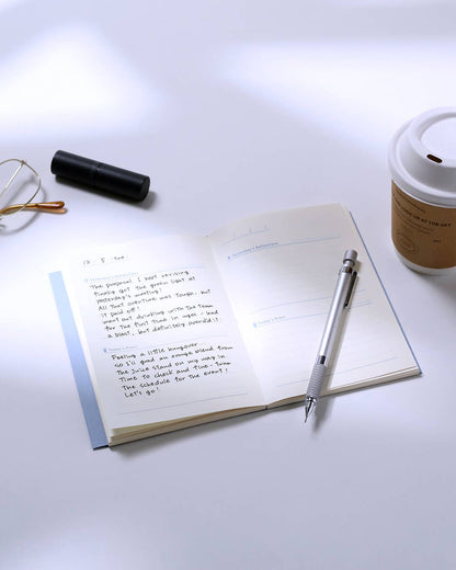 Morning Tea Time Journal - A6 Journal, Blue - Daigo