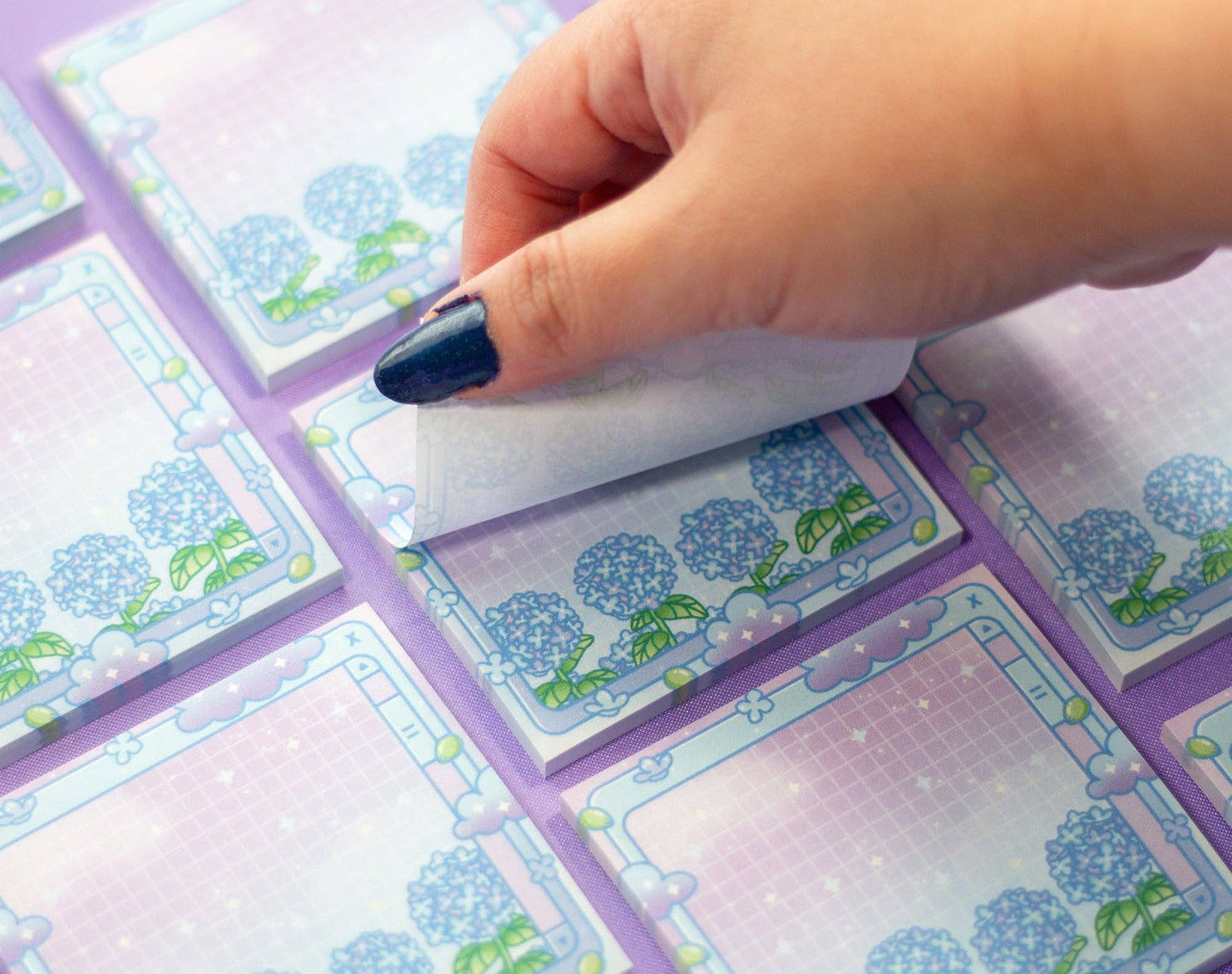 Hydrangea Dreams Sticky Notes by Unicorn Eclipse